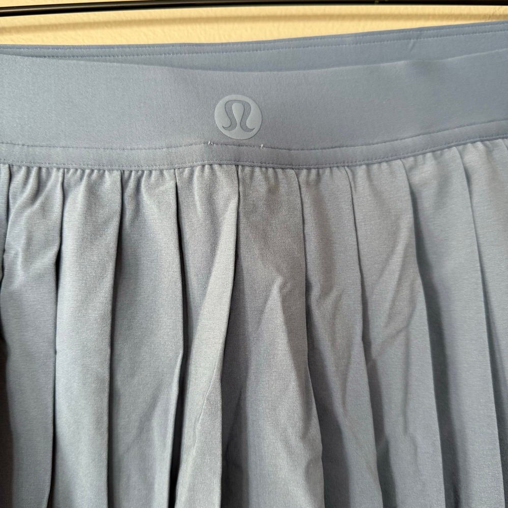 Lululemon Varsity HighRise Pleated Tennis Skirt Oasis Blue Sz 14 Pickleball Golf - Picture 5 of 13